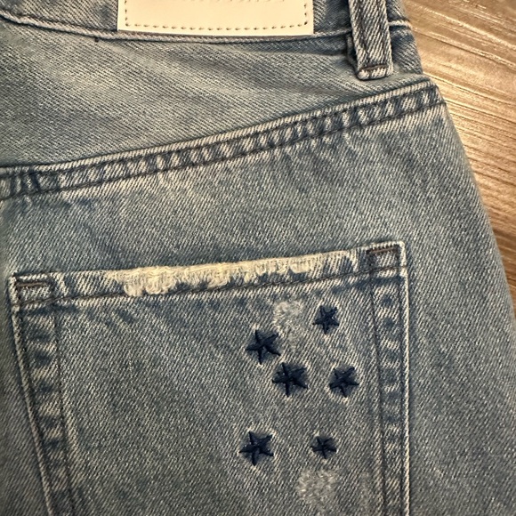 Neon Blonde Starstruck Denim Skirt - Picture 3 of 5